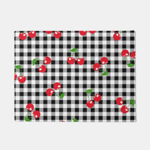 Tapete Chic Red Cherry e Black White Gingham