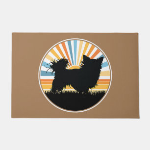 Tapete chihuahua de cabelo curto - cão mãe pai pôr do sol