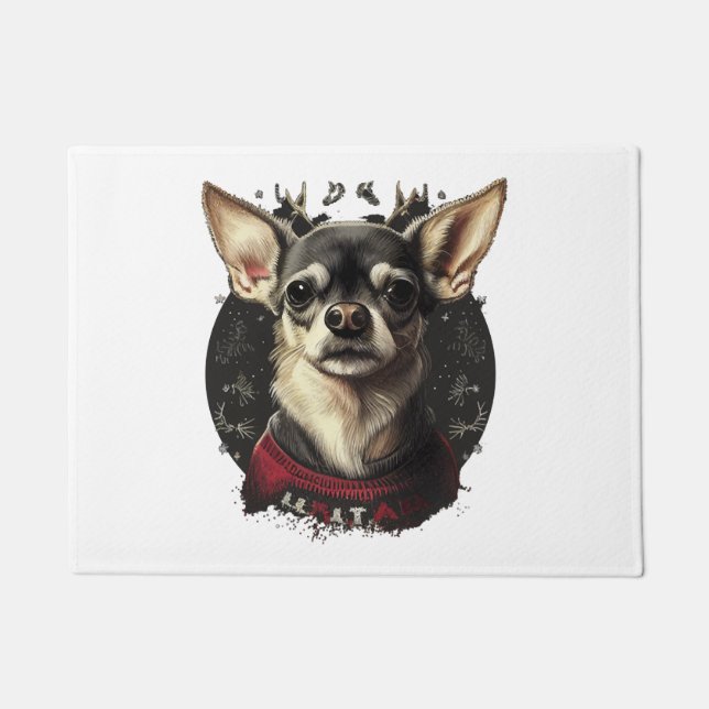 Tapete Chihuahua Felry Natal X-Mas Tree Cute (Frente)