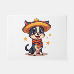 Tapete Chihuahua México Cinco de Mayo Cachorro Engraçado