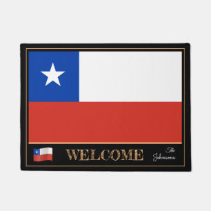 Tapete Chile e Bandeira chilena / Esporte Boas-vindas