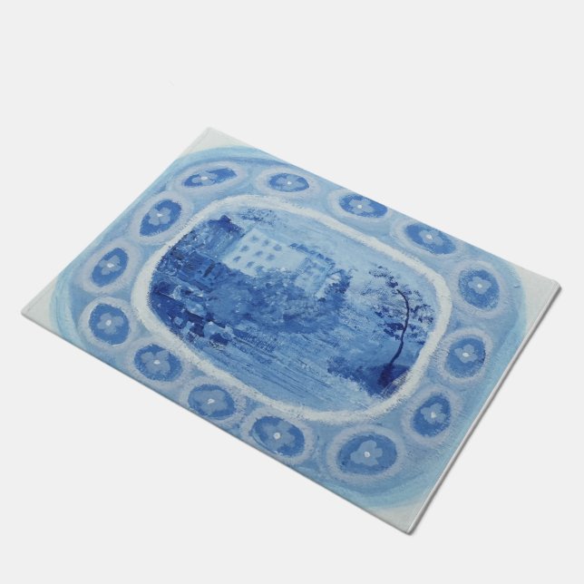 Tapete Chinoiserie Blue Willow Plast Dish (Inclinado)