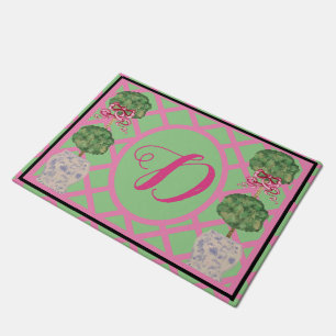 Tapete Chinoiserie Ginger Jar Topiary Welcome