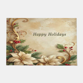 Tapete Christmas Floral Holiday Doormat