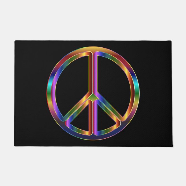 Tapete Chrome Peace Sign (Frente)
