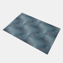 Tapete Ciano desenhado que parece um emaranhado de redes 