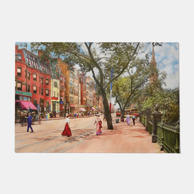 Tapete Cidade - Boston, MA - Boylston St 1915 (Frente)