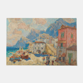 Tapete Cidade Costeira na Espanha (Paisagem Espanhola Vin