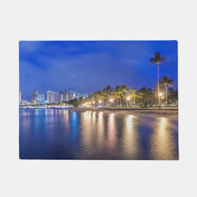 Tapete Cidade de Waikiki em Dawn (Frente)