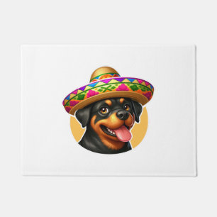 Tapete Cinco de Mayo Dog Rottweiler México