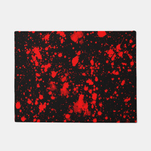 Tapete Cintura Vermelha Negra Colorida Splash Artístico