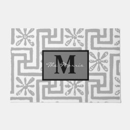 Tapete Cinza-chave grega-chave-na moda-moderna, de cor br