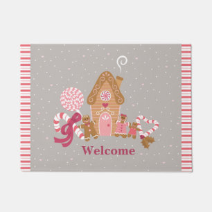 Tapete Cinza Rosa, Rosa, Gingercake Door Mat
