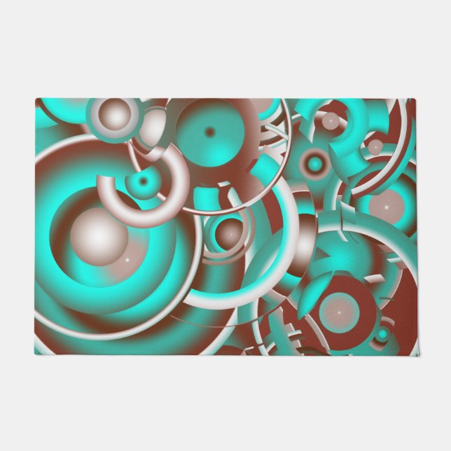 Tapete Círculos Circulares Concentrados Celestiais (Frente)