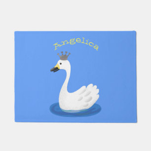 Tapete Cisne branco-branco com desenho animado
