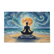 Citação do Céu Noturno Estrelado Ioga Meditação Lu