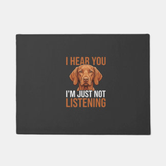 Tapete Citação engraçada de cachorro Vizsla não ouvindo