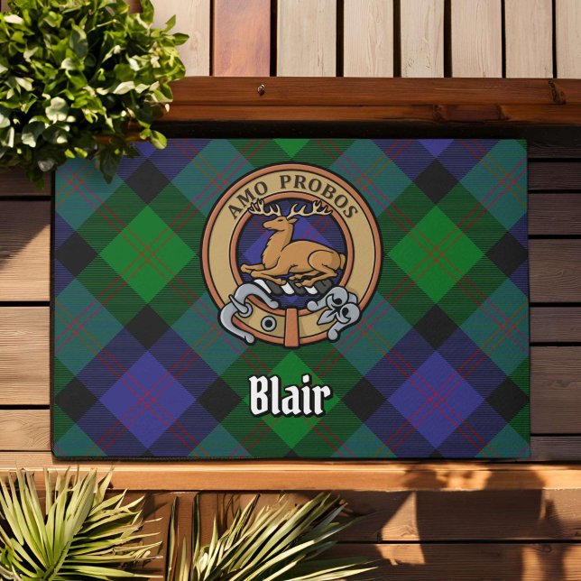 Tapete Clan Blair Crest sobre Tartan (Criador carregado)