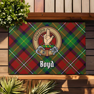 Tapete Clan Boyd Crest sobre Tartan