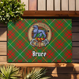Tapete Clan Bruce Crest sobre caçar Tartan