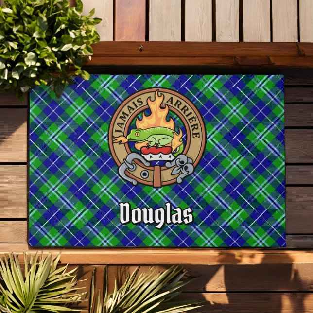Tapete Clan Douglas Crest sobre Tartan (Criador carregado)