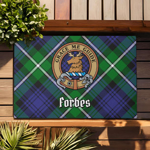 Tapete Clan Forbes Crest sobre Tartan