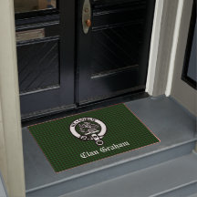 Clan Graham Crest & Tartan Front