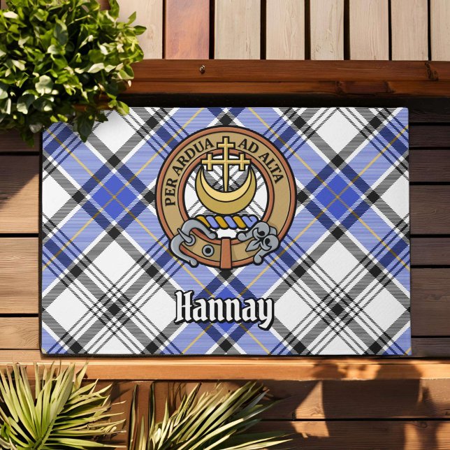 Tapete Clan Hannay Crest sobre Tartan (Criador carregado)