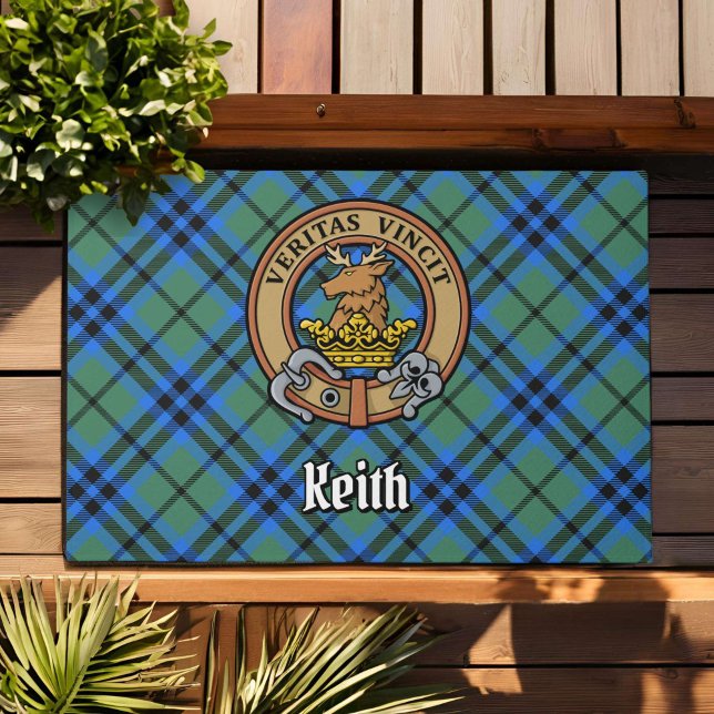 Tapete Clan Keith Crest sobre Tartan (Criador carregado)