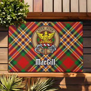 Tapete Clan MacGill Crest sobre Tartan