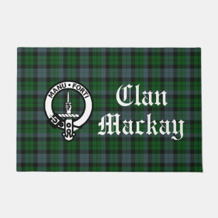 Tapete Clan Mackay Crest Crachá e Tartan Front