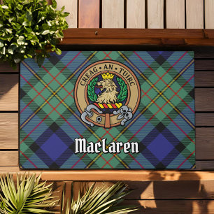 Tapete Clan MacLaren Crest sobre Tartan