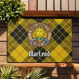 Tapete Clan MacLeod de Lewis Crest sobre Tartan