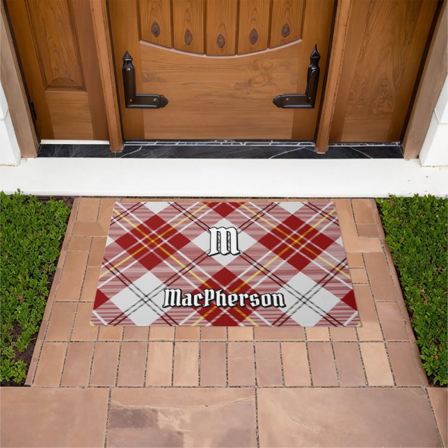 Tapete Clan MacPherson Red Dress Tartan Doormat (Ar livre)