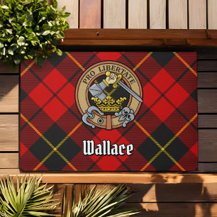 Tapete Clan Wallace Crest sobre Tartan