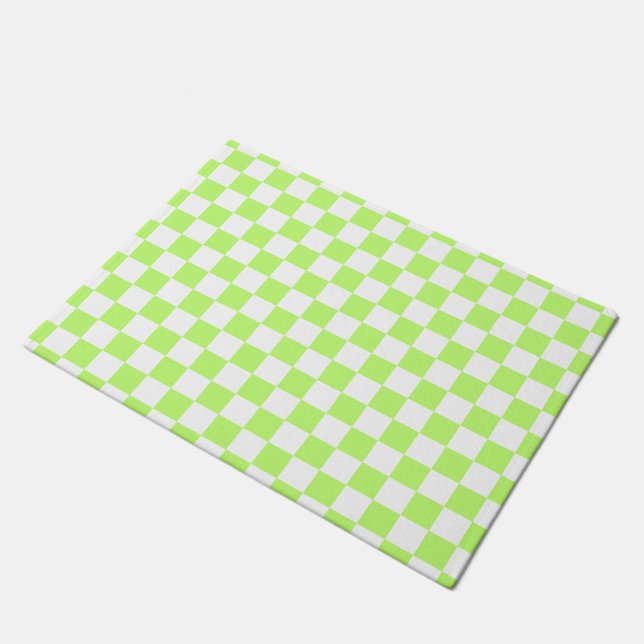 Tapete Classic visual lime checkerboard  (Inclinado)