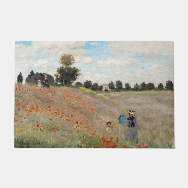Tapete Claude Monet - Poppy Field (Frente)