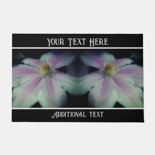 Tapete Clematis Flower Close Personalizado (Frente)