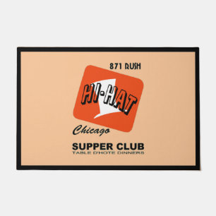 Tapete Clube de jantar, Rua Rush, Chicago, IL.