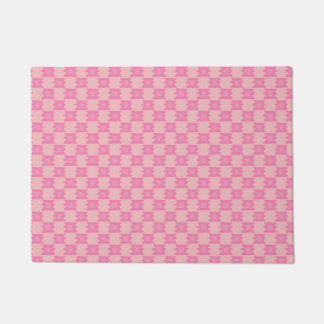 Tapete Cobertura Xadrez Selvagem Rosa Desanimadora Macia 