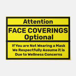 Tapete Coberturas de rosto de atenção necessárias - Isent