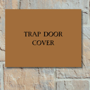 Tapete "COBRIR TRAP DOOR" Engraçado Introdução antissocia
