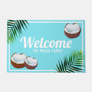 Tapete Cocos & folhas de palmeira tropicais -