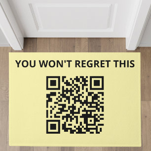 Tapete Código QR Personalizado Engraçado