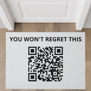 Tapete Código QR Personalizado Engraçado
