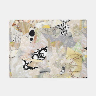 Tapete Colagem Abstrata Elegante Neutra