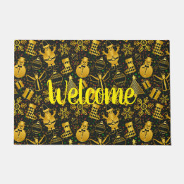 Tapete Colagem de Natal Metálico