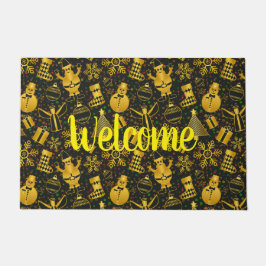 Tapete Colagem de Natal Metálico