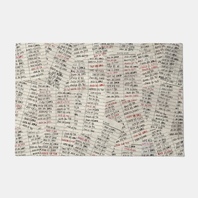 Tapete Coleção de Cartão de Biblioteca Antigo (Frente)