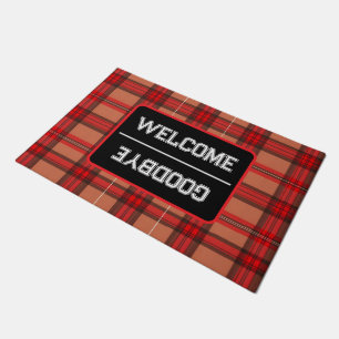 Tapete Coleção de tendências do Tartan da Xadrez Vermelha
